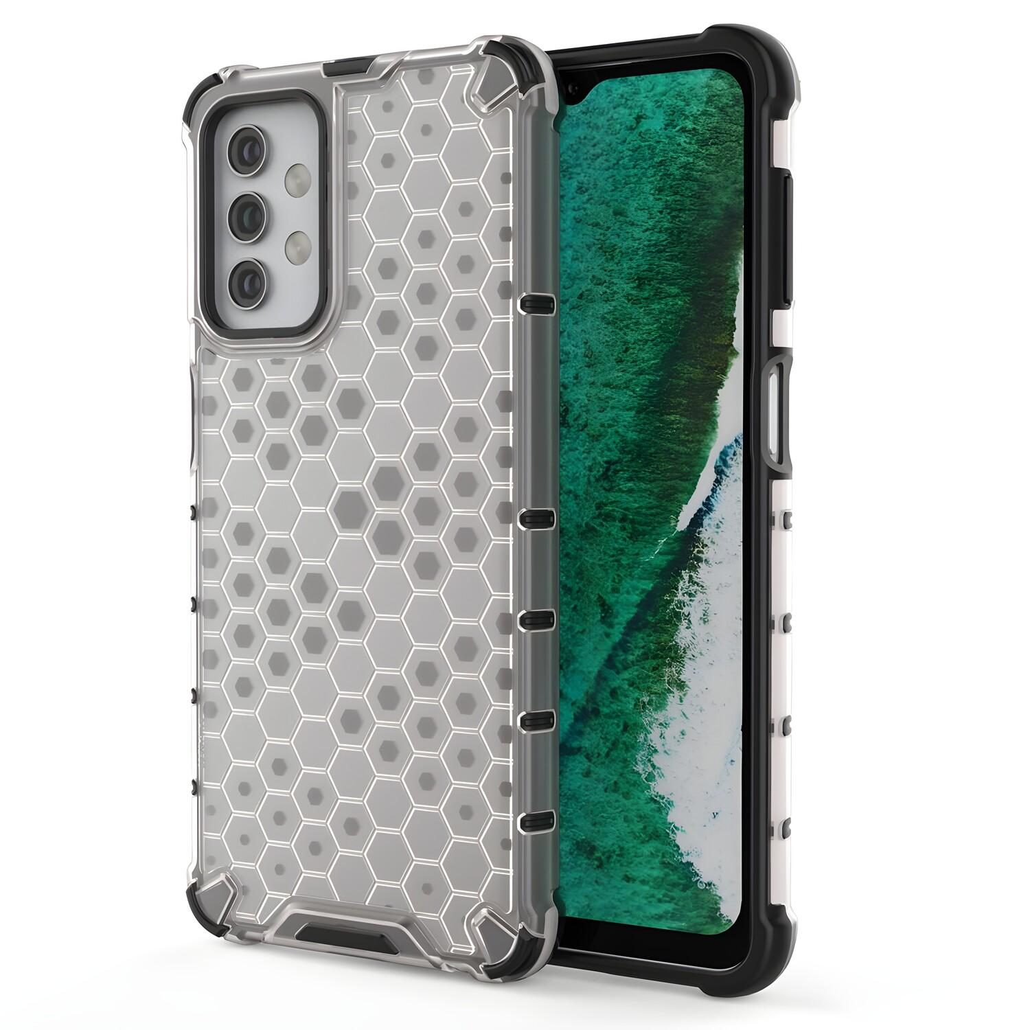 Custodia Honeycomb resistente con telaio in silicone per Samsung Galaxy A32 5G - Permatoma