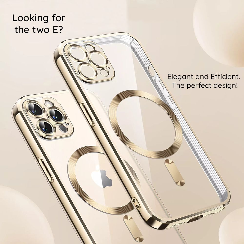 Custodia Luxury Crystal MagSafe per Apple iPhone 15 - Argento