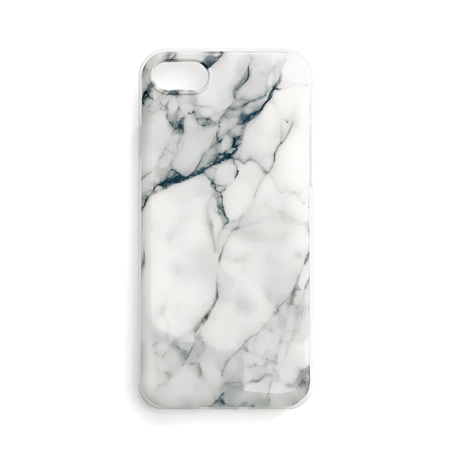 Wozinsky Marble Custodia in Silicone per Apple iPhone 7/iPhone 8/iPhone SE 2020/iPhone SE 2022 - Balta