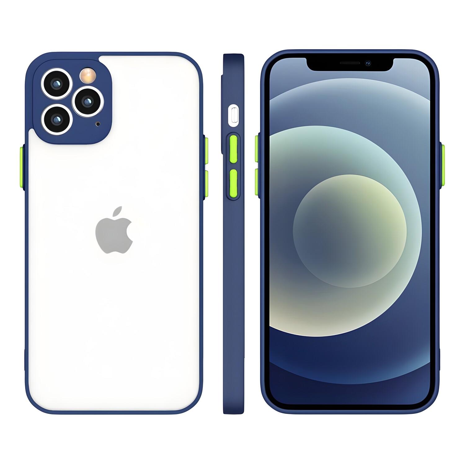 Cover Flessibile in Silicone Milky Case per Samsung Galaxy S21 Ultra 5G - Tamsiai mėlyna