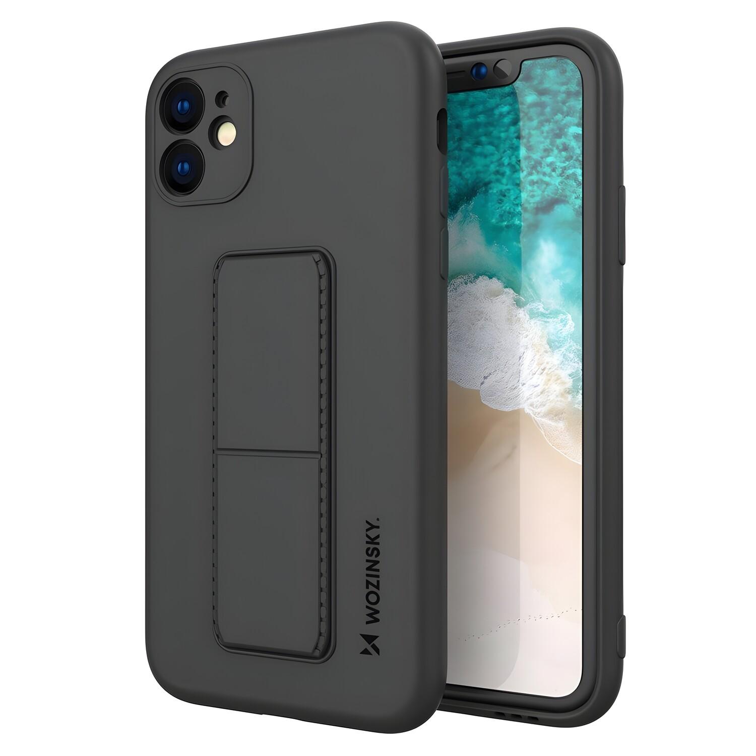 Custodia Wozinsky Kickstand per Oppo Reno 4/Reno 4 Pro 5G - Juoda