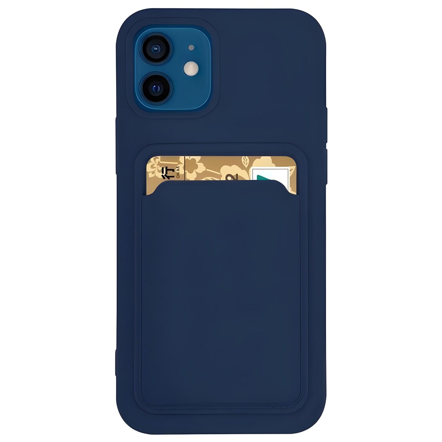 Custodia Card Case per Xiaomi Redmi Note 9/Redmi 10X 4G - Tamsiai mėlyna