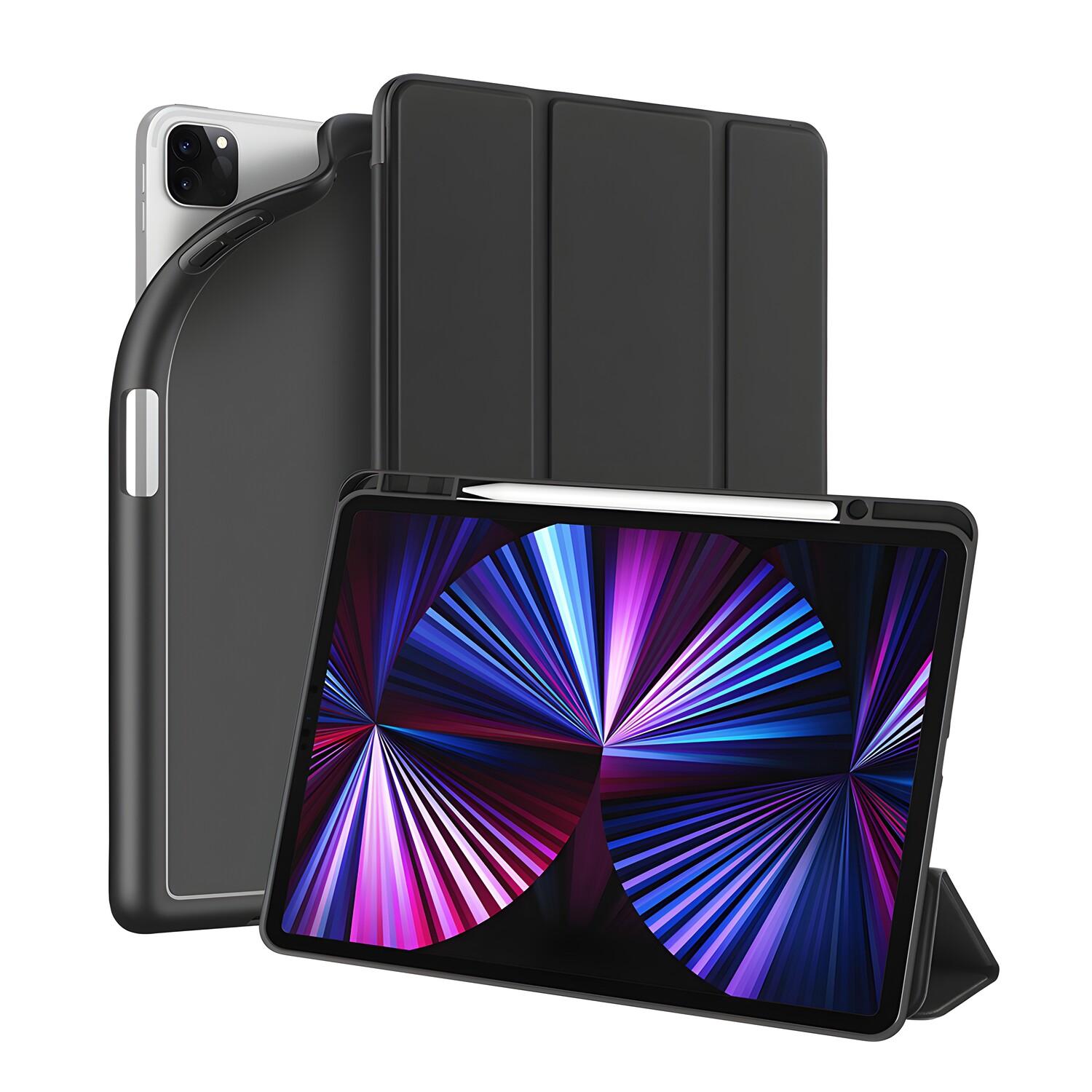 DUX DUCIS Osom custodia in TPU per tablet con supporto multiangolare e funzione Smart per iPad Pro 12.9" - nera