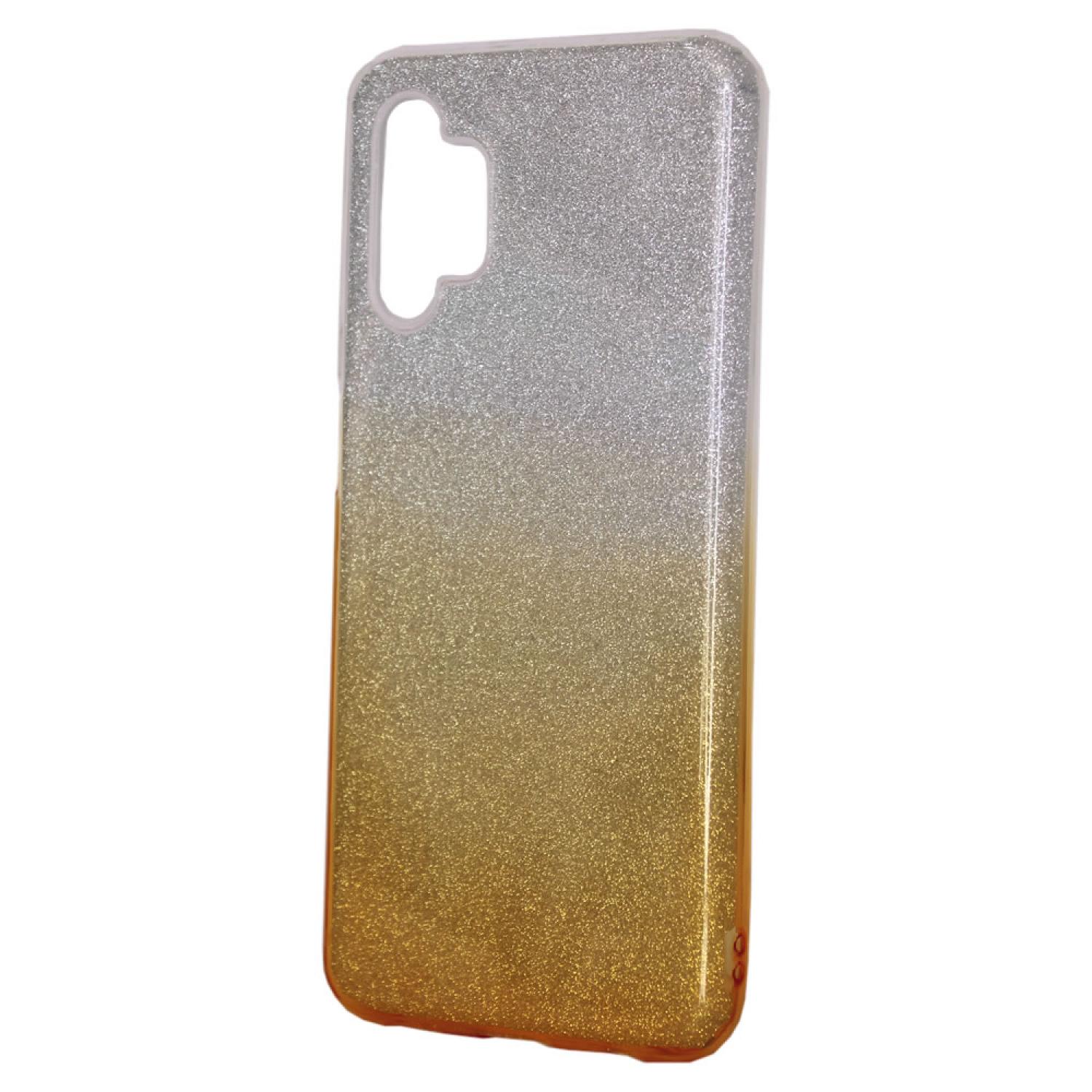 Custodia Glitter per Samsung Galaxy A32 5G - Auksinė - Tipo 1