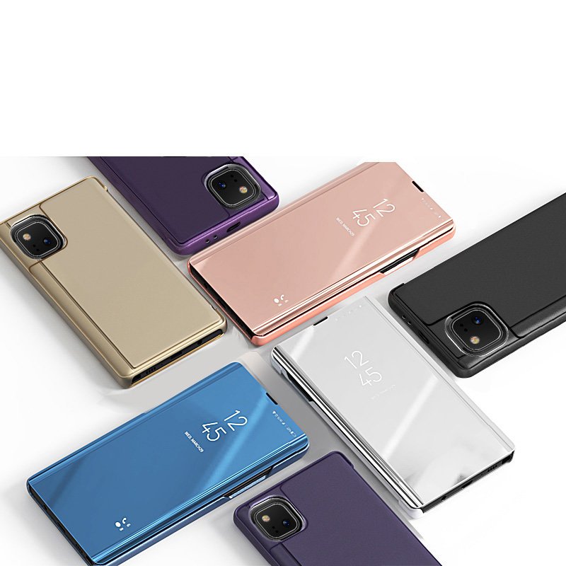 Custodia Clear View per Realme 8/8 Pro - Nero
