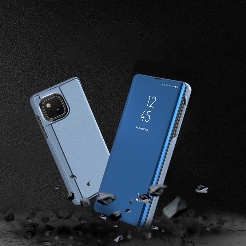 Custodia Clear View per Realme 8/8 Pro - Nero