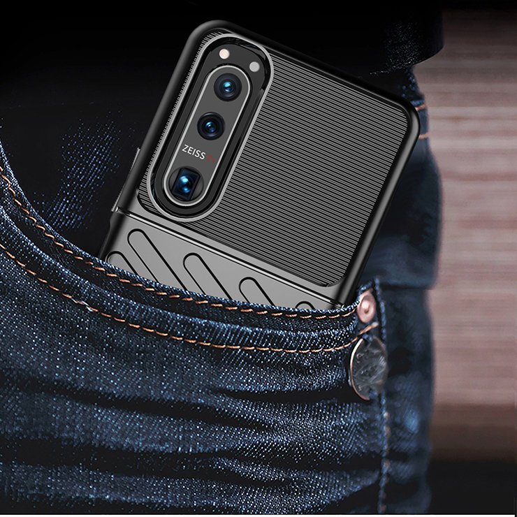 Custodia resistente Thunder per Sony Xperia 5 III - Nero