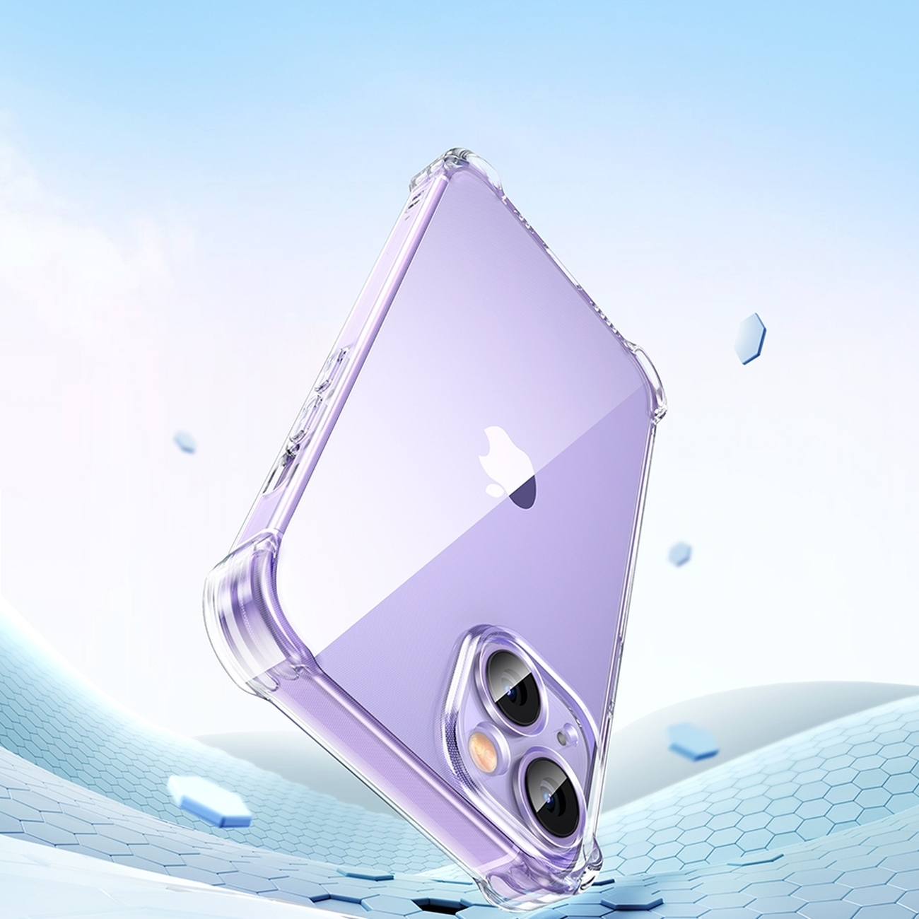 Custodia Protettiva in Gel Ugreen per Apple iPhone 14 - Trasparente