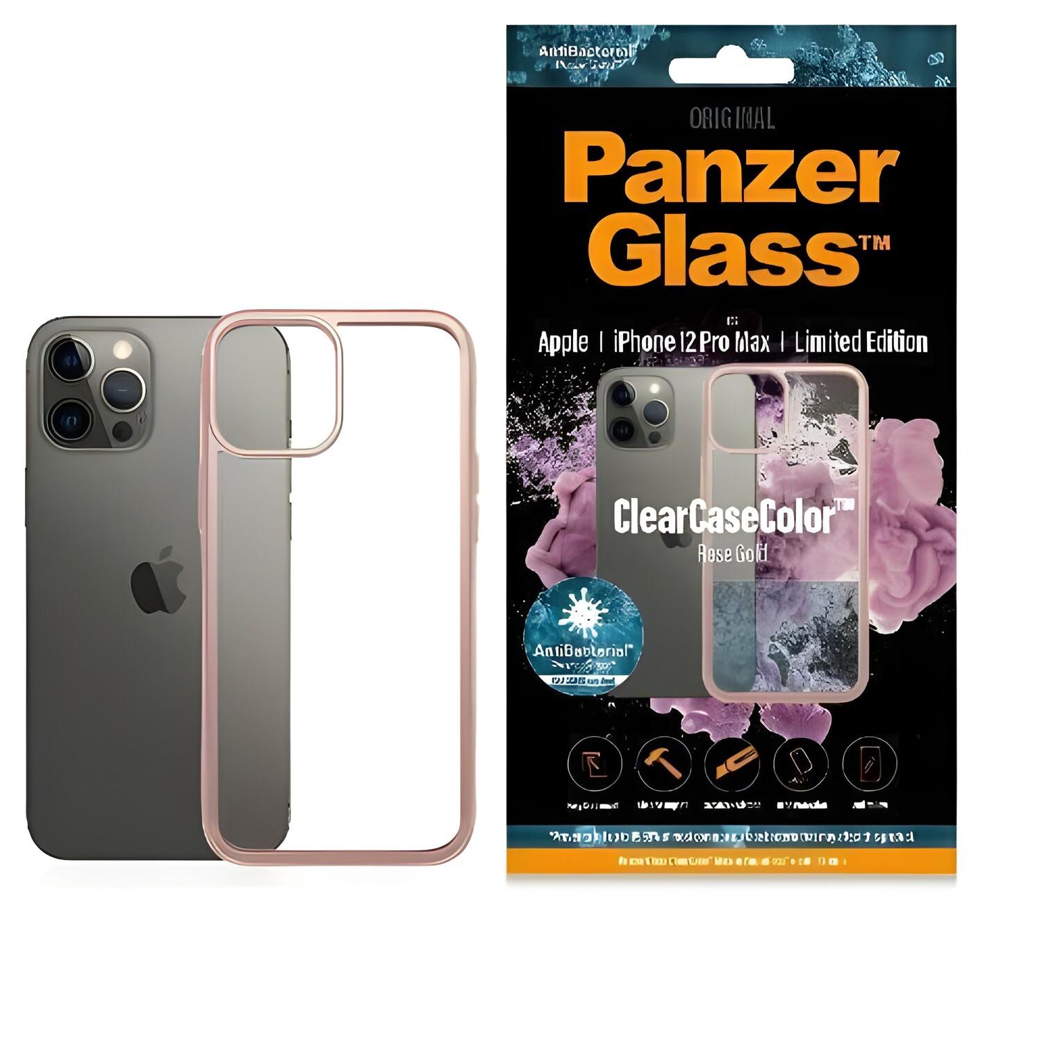 PanzerGlass ClearcaseColor Custodia per Apple iPhone 12 Pro Max - Rožinė