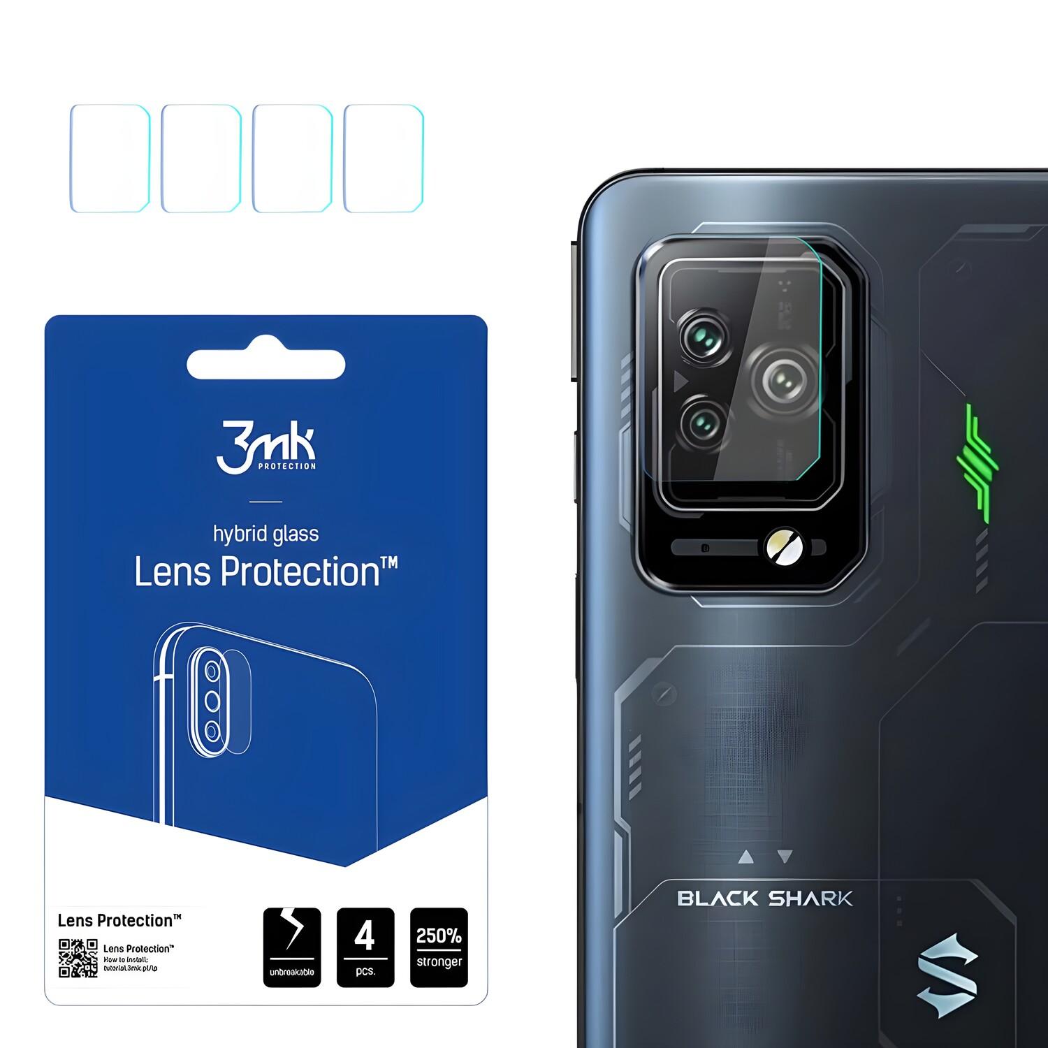4x Vetro per la fotocamera 3mk per Xiaomi Black Shark 5/Black Shark 5 Pro - Permatoma