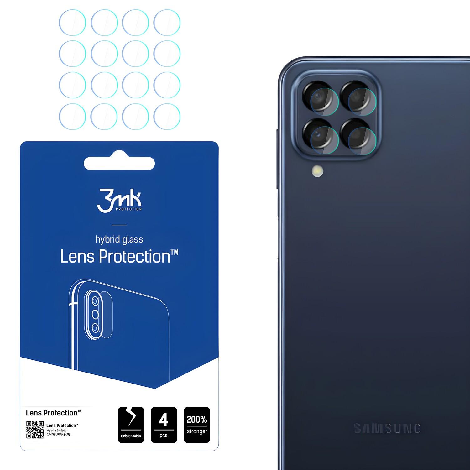 4x Vetro per la fotocamera 3mk per Samsung Galaxy M32 5G - Permatoma