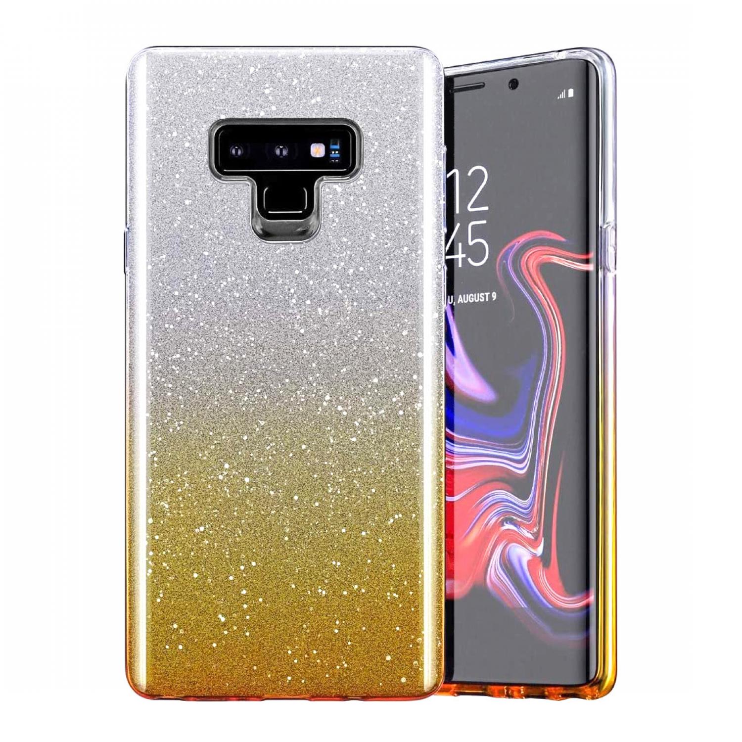 Custodia Glitter per Samsung Galaxy A33 5G - Auksinė - Tipo 1