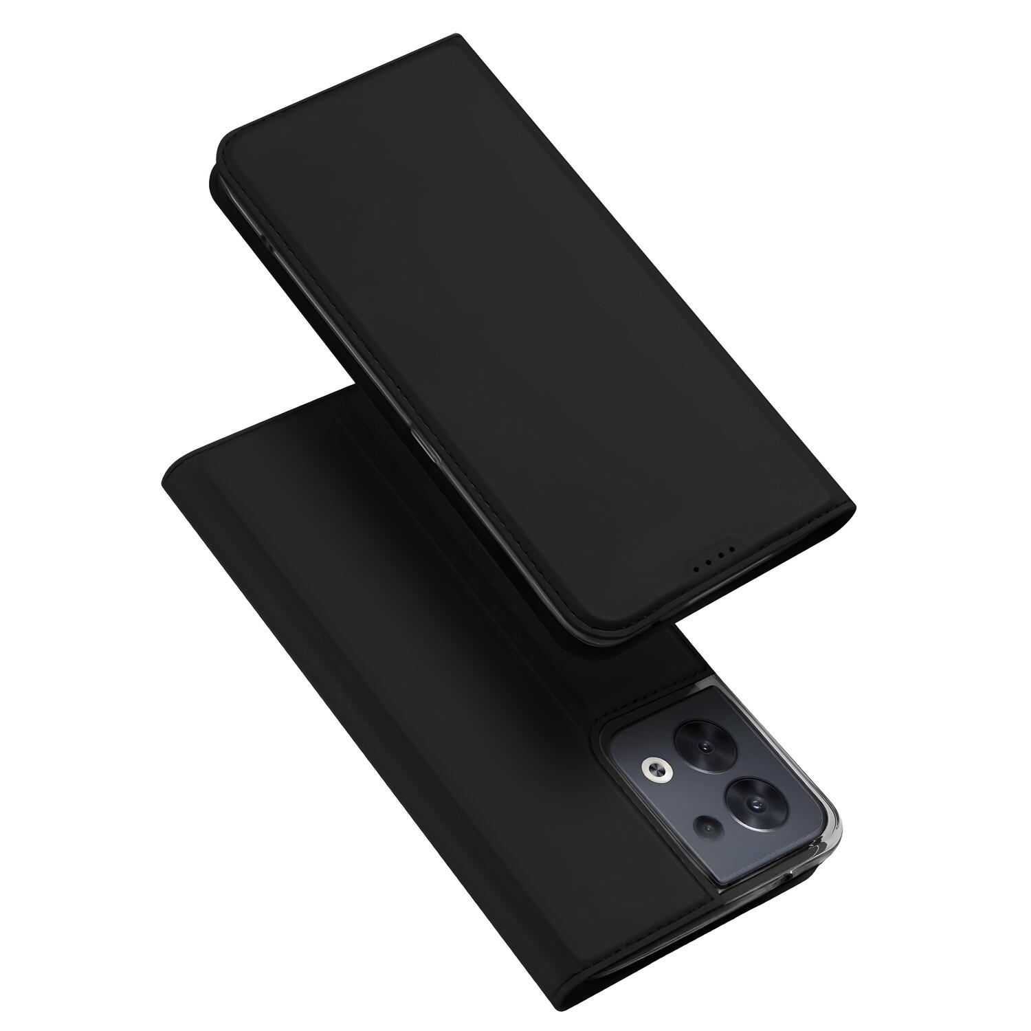 Custodia a libro DUX DUCIS Skin Pro per Oppo Reno 8 - Juoda