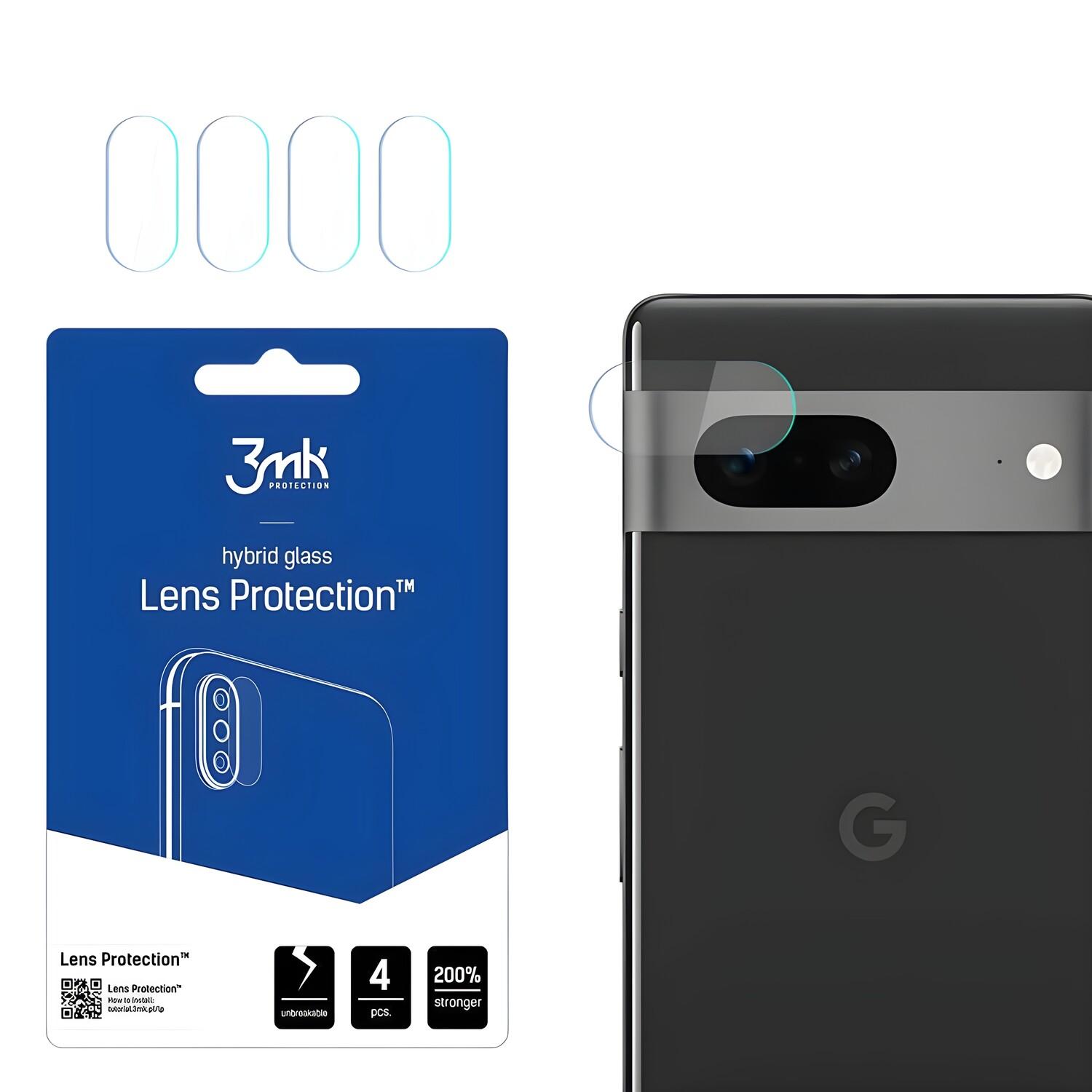 4x Vetro per la fotocamera 3mk per Google Pixel 7 - Permatoma