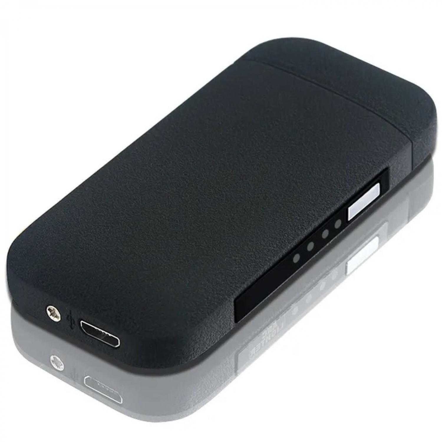 Accendino elettrico con ricarica USB Shiny - Nero / Opaco