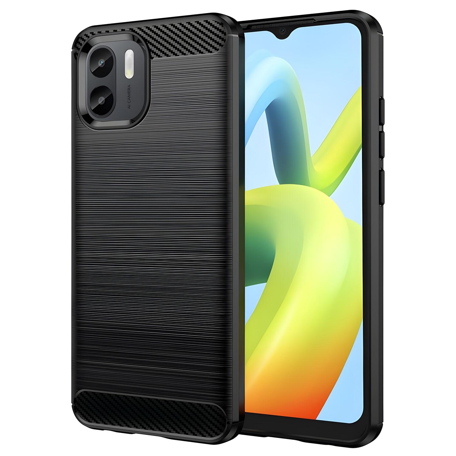 Custodia Carbon Shield TPU per Xiaomi Redmi A1 Plus/Redmi A2 Plus - Juoda