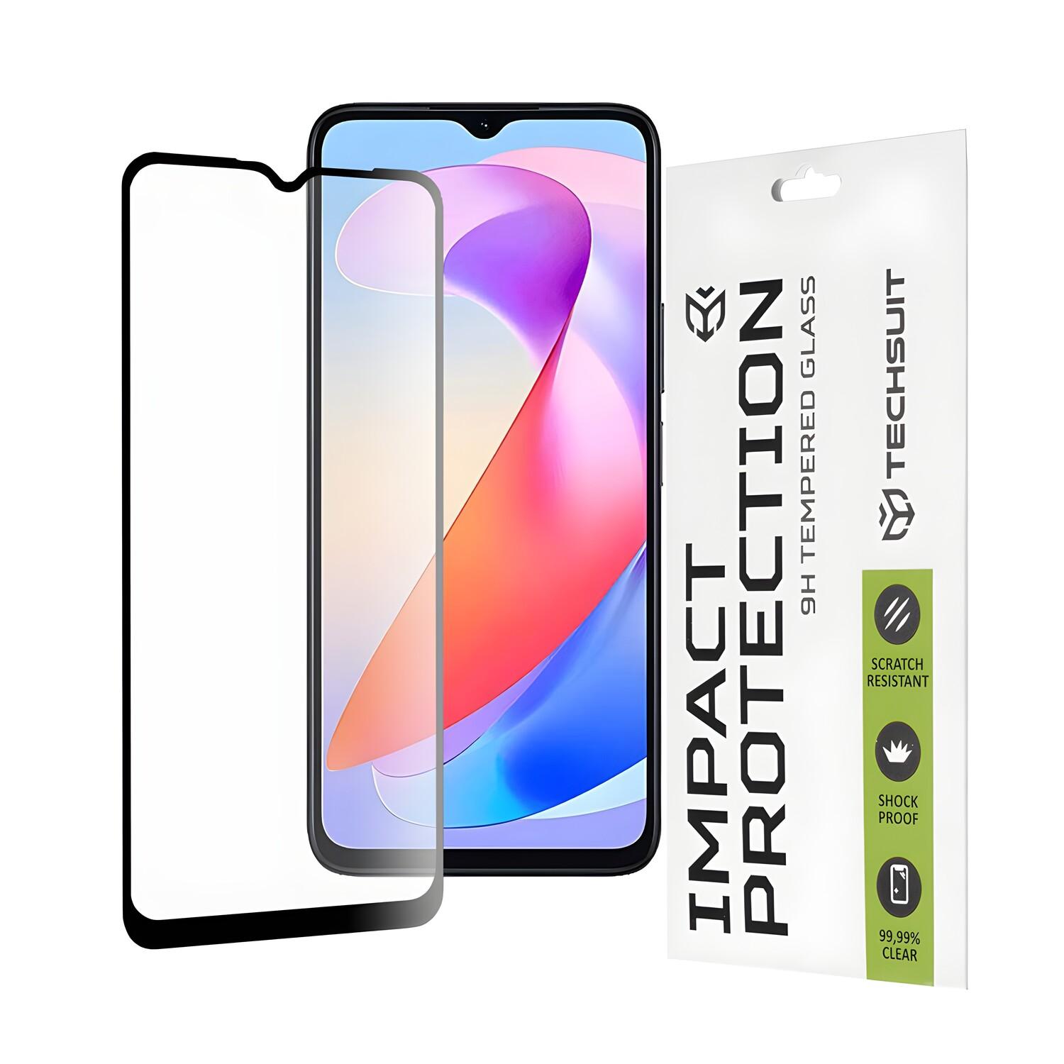 Vetro protettivo Full Cover 111D Techsuit per Honor X6a - Juoda