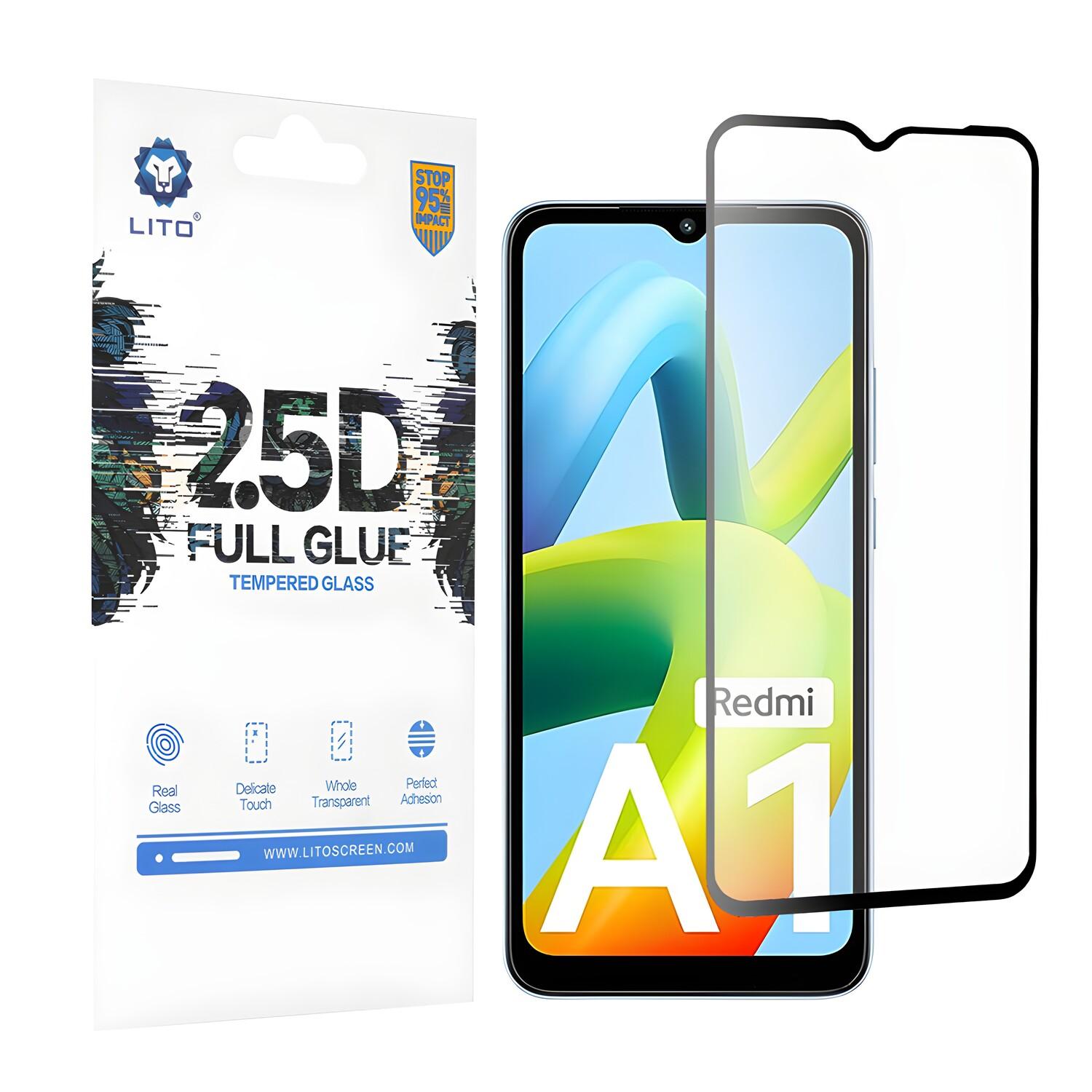 Lito - Vetro Temperato 2,5D - Xiaomi Redmi A1/Redmi A1 Plus/Redmi A2/Redmi A2 Plus - Juoda