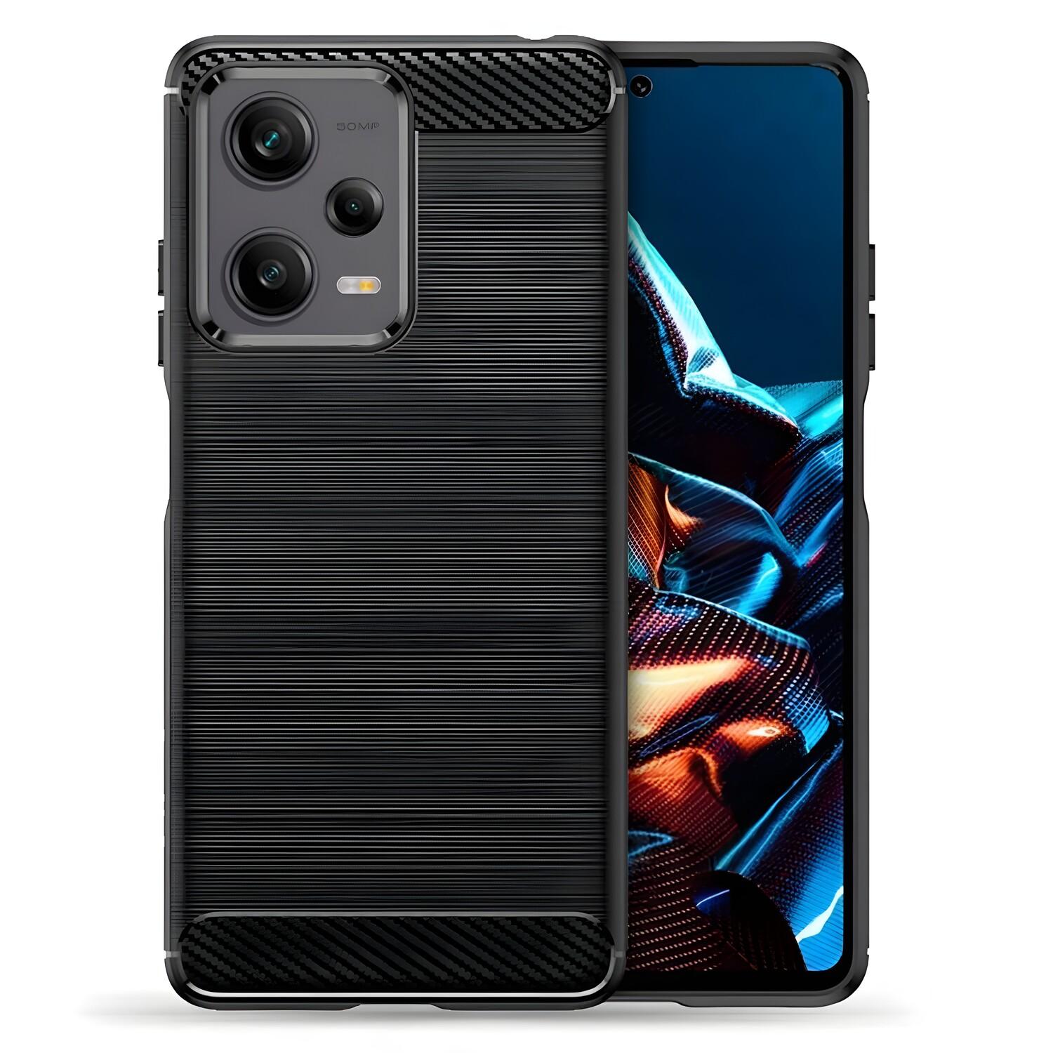 Custodia Carbon Shield TPU per Xiaomi Redmi Note 12 Pro/Poco X5 Pro 5G - Juoda