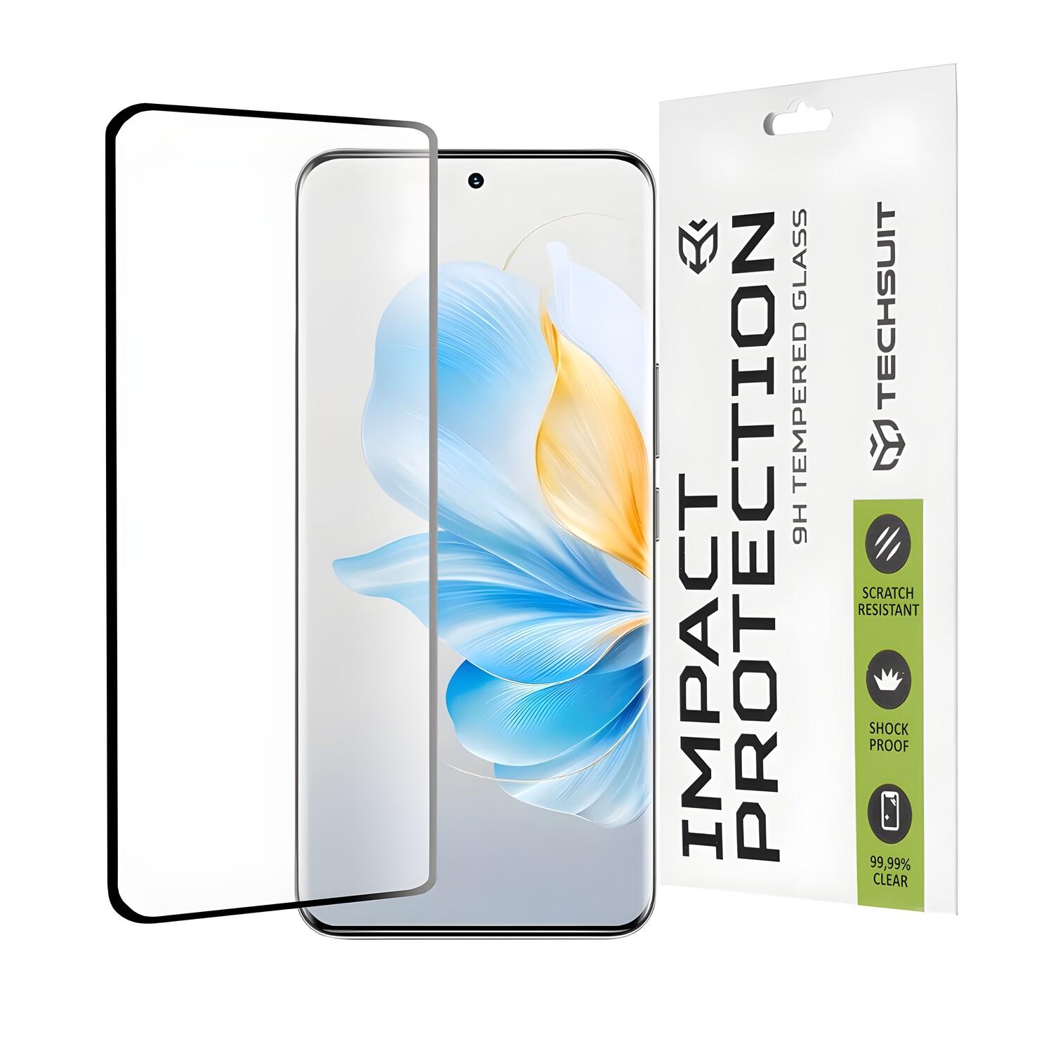 Vetro protettivo Full Cover 111D Techsuit per Honor 100 - Juoda