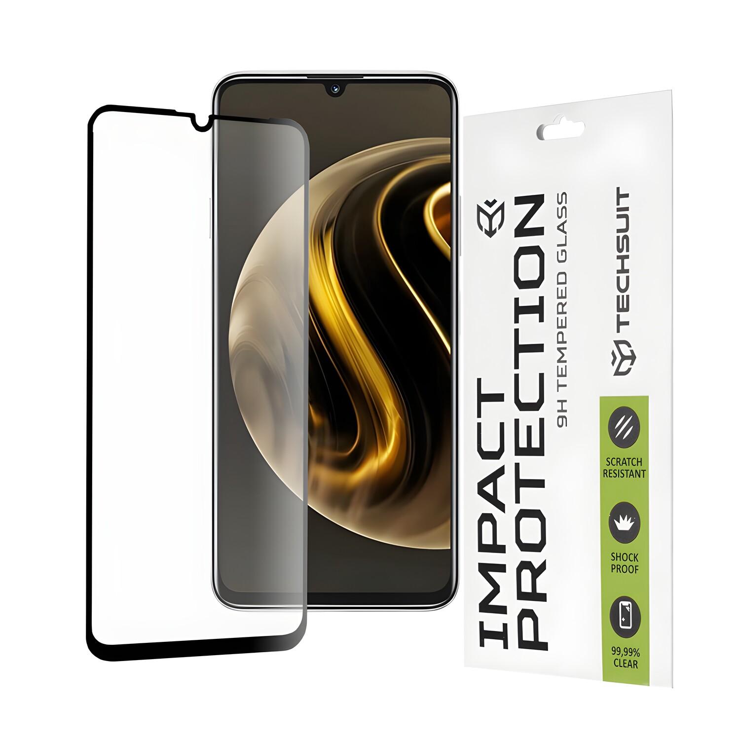 Vetro protettivo Full Cover 111D Techsuit per Huawei Nova Y72 - Juoda