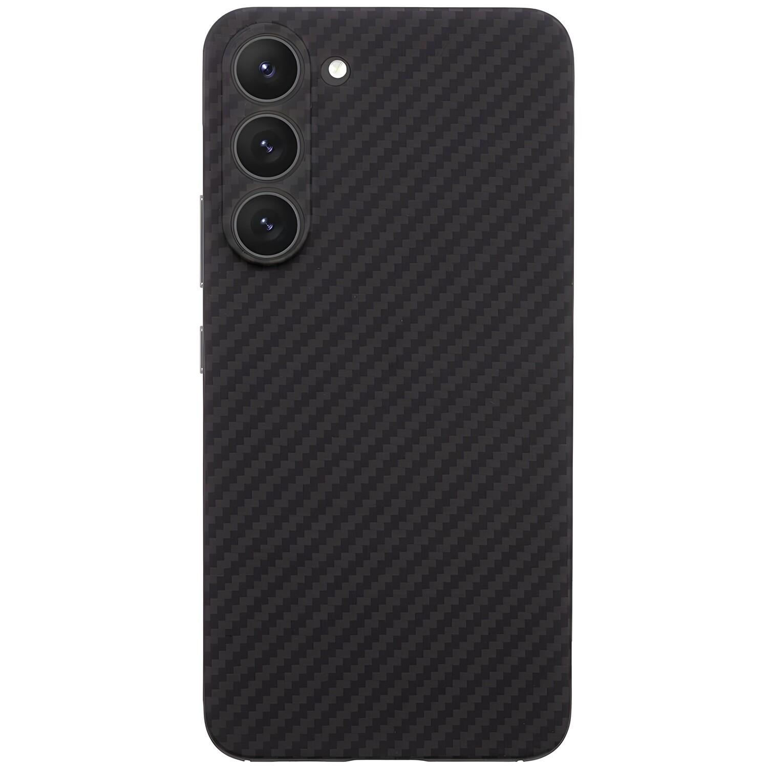 Custodia protettiva con motivo in carbonio per Samsung Galaxy S23 Plus - Juoda