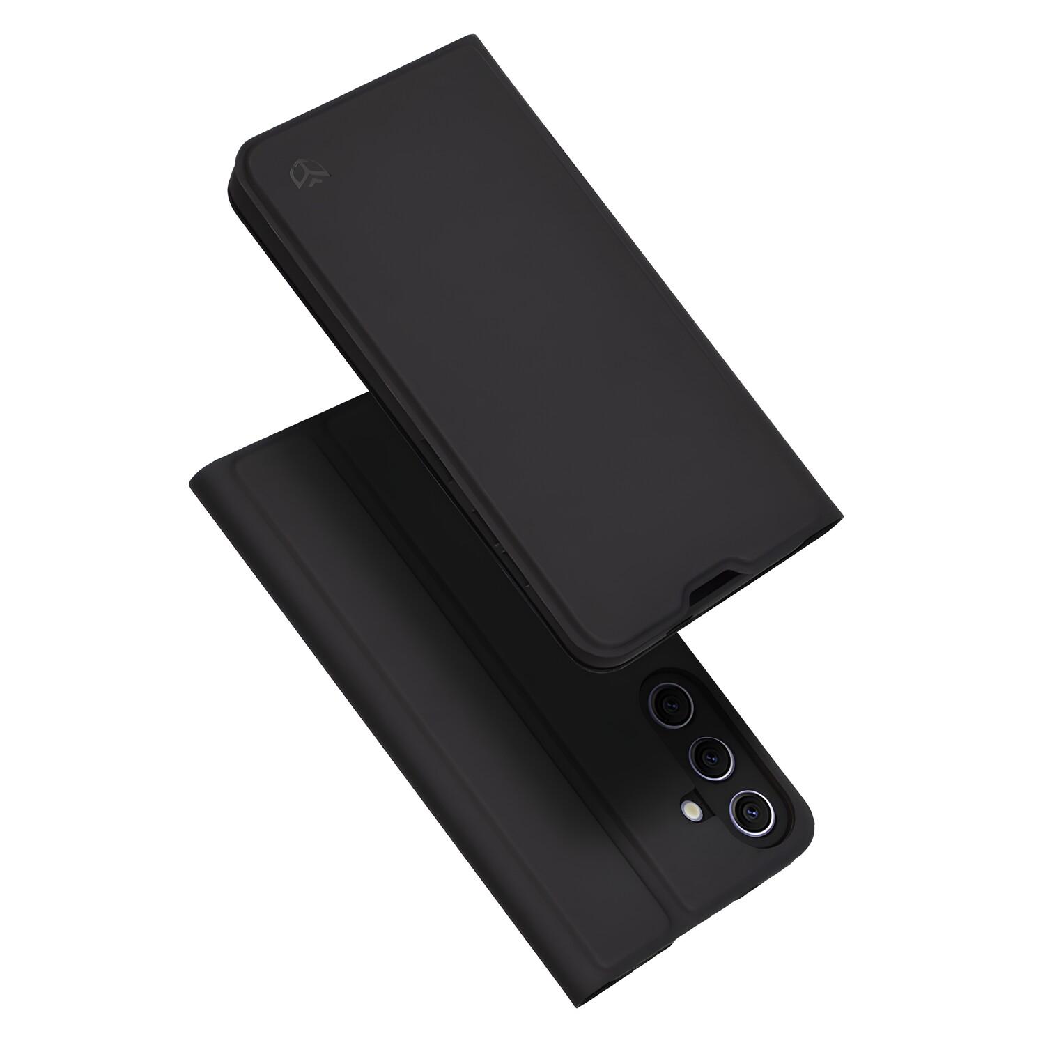 Magskin eko - copertura in pelle per libro / flip per Samsung Galaxy S24 Plus - nera