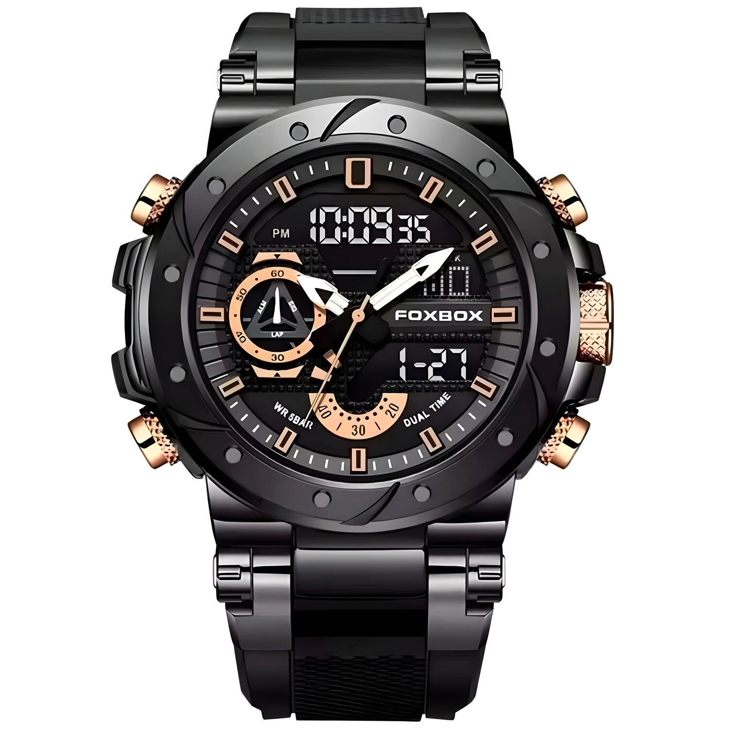 Orologio FOXBOX Teo - Nero / Oro / Rosa