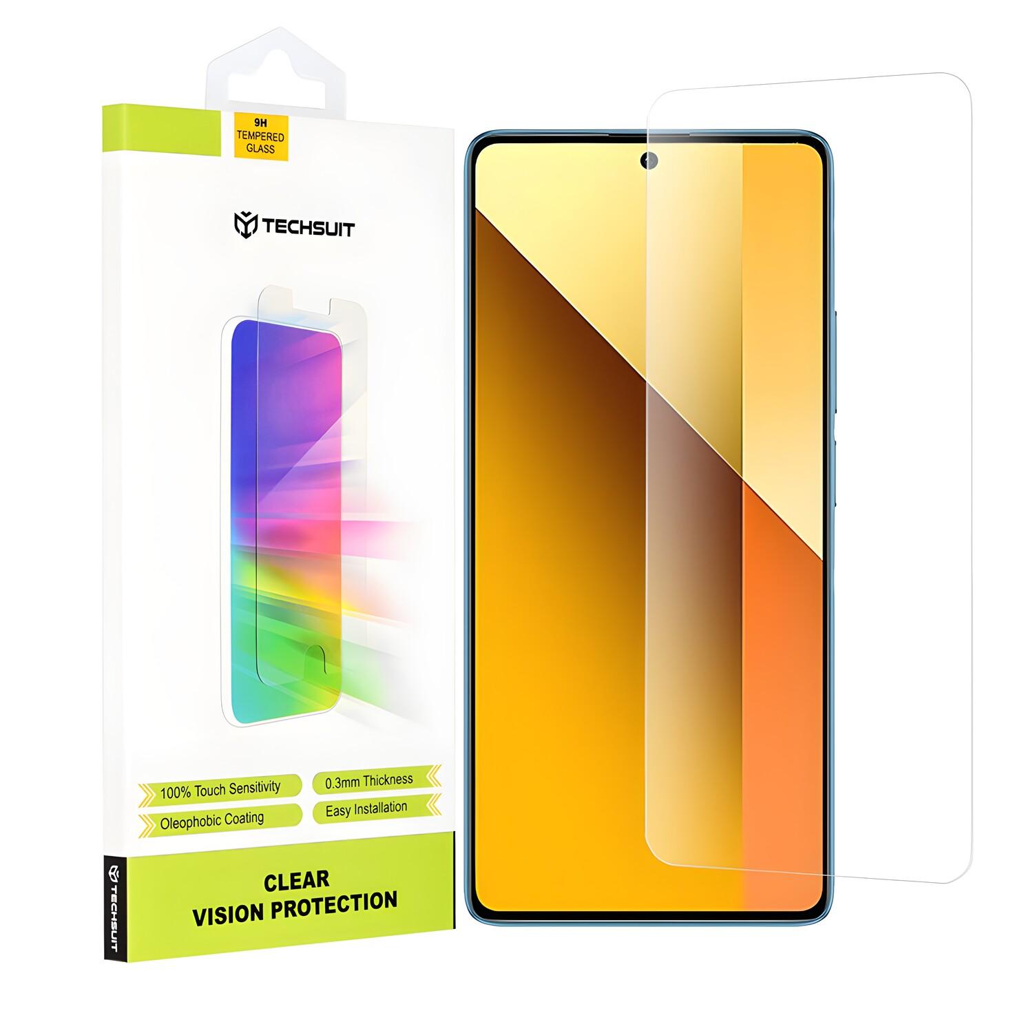 Vetro protettivo 9H Techsuit per Xiaomi Redmi Note 13 5G/Redmi Note 13 Pro 5G/Poco X6 - Permatoma