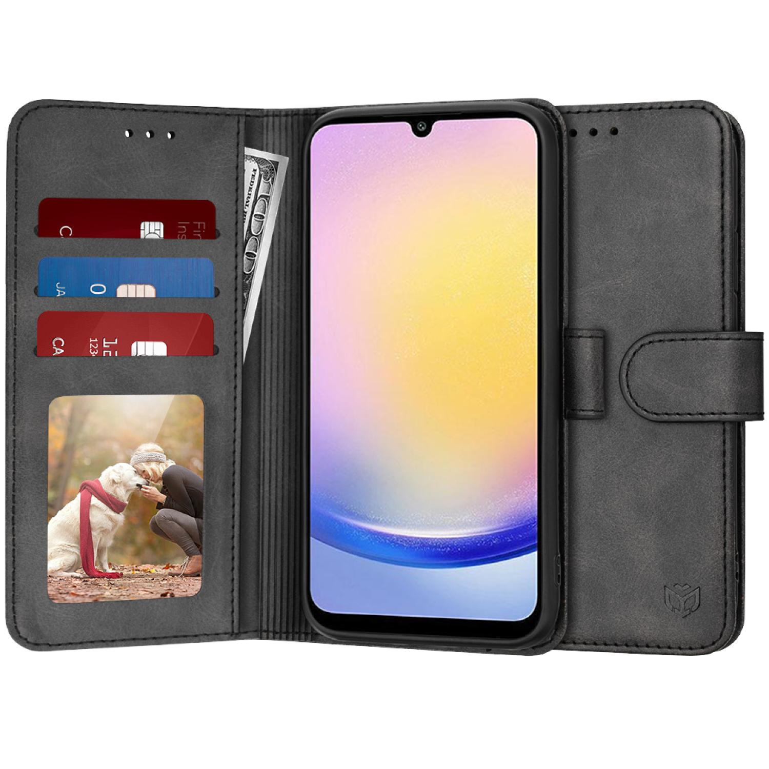 Techsuit Diary Book per Samsung Galaxy A25 5G - nero