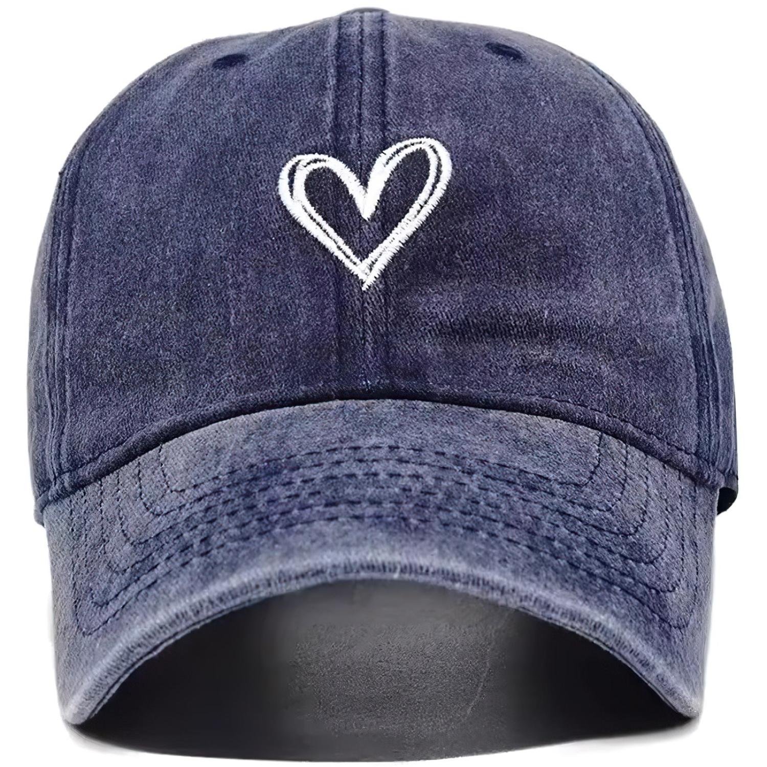 Berretto con visiera Heart - Blu