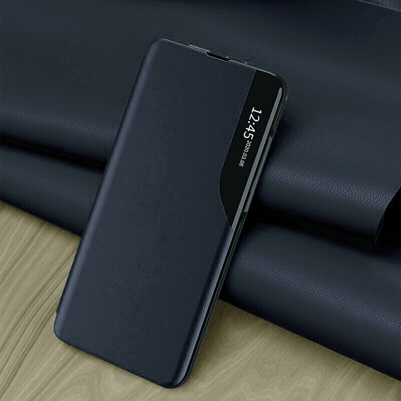Custodia a libro elegante View Case per Xiaomi Redmi Note 13 - Blu scuro