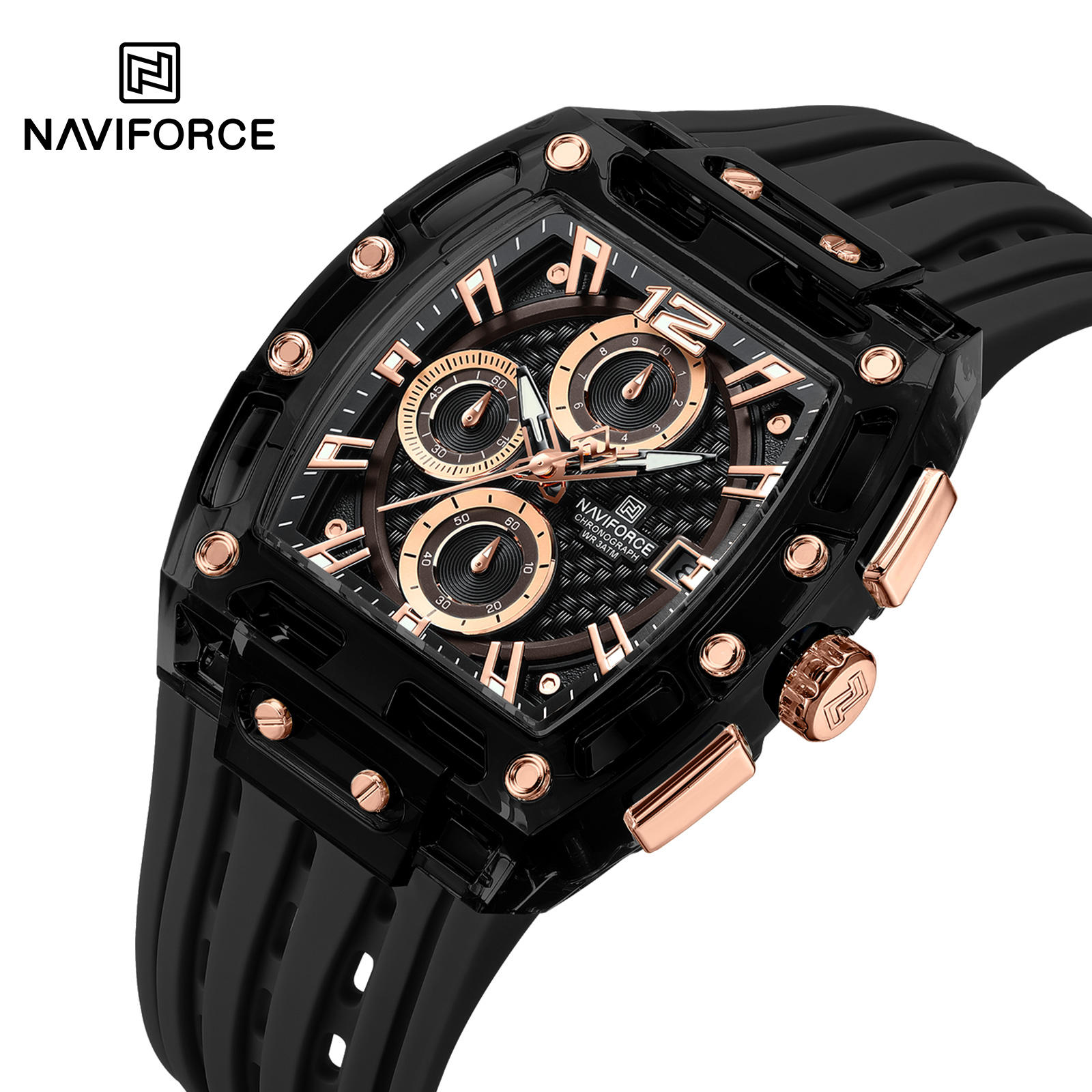Orologio NAVIFORCE SI-38620 - Arancione / Nero