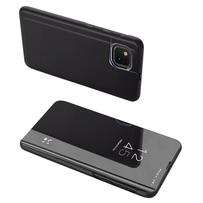 Custodia Clear View per Realme 8/8 Pro - Nero