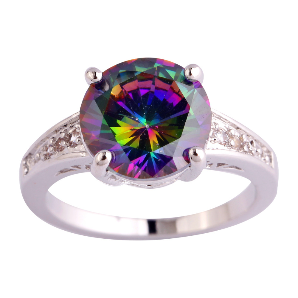Anello CO-1218 - Argento / Rosso / 57mm