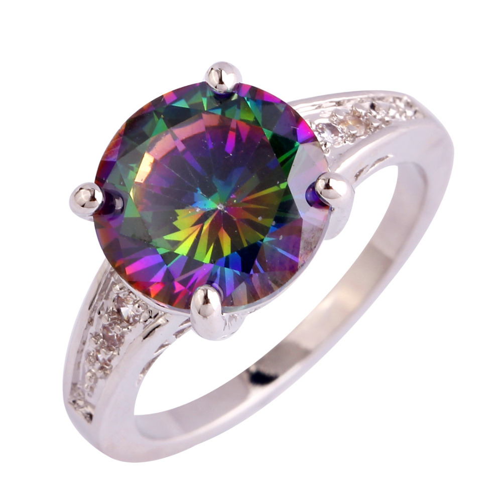 Anello CO-1218 - Argento / Rosso / 57mm