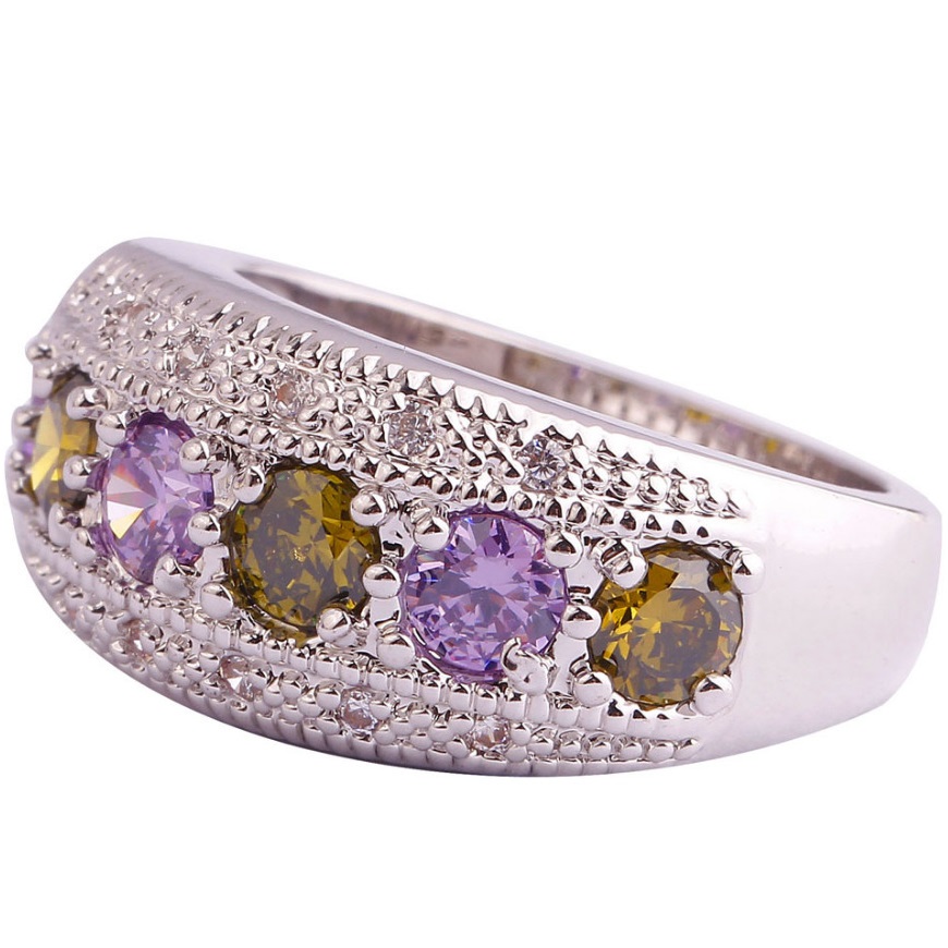 Anello GA-1602 - Argento / Blu chiaro / 62mm