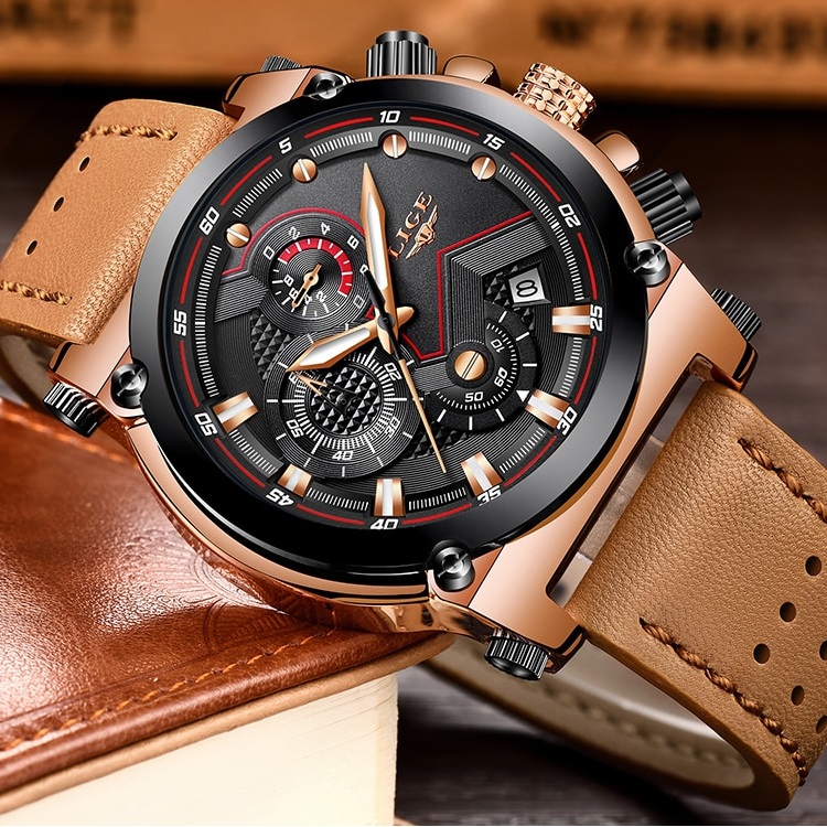 Orologio LIGE PR-4073 - Marrone