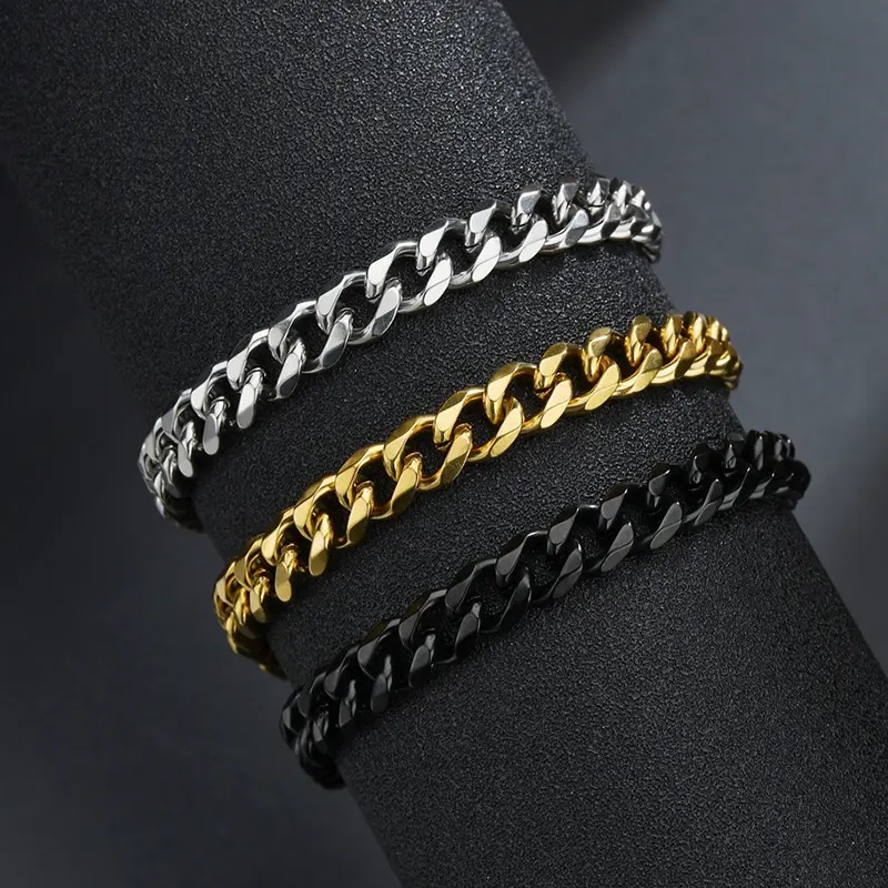 Bracciale KR-34794 - Oro / 18cm / 9mm