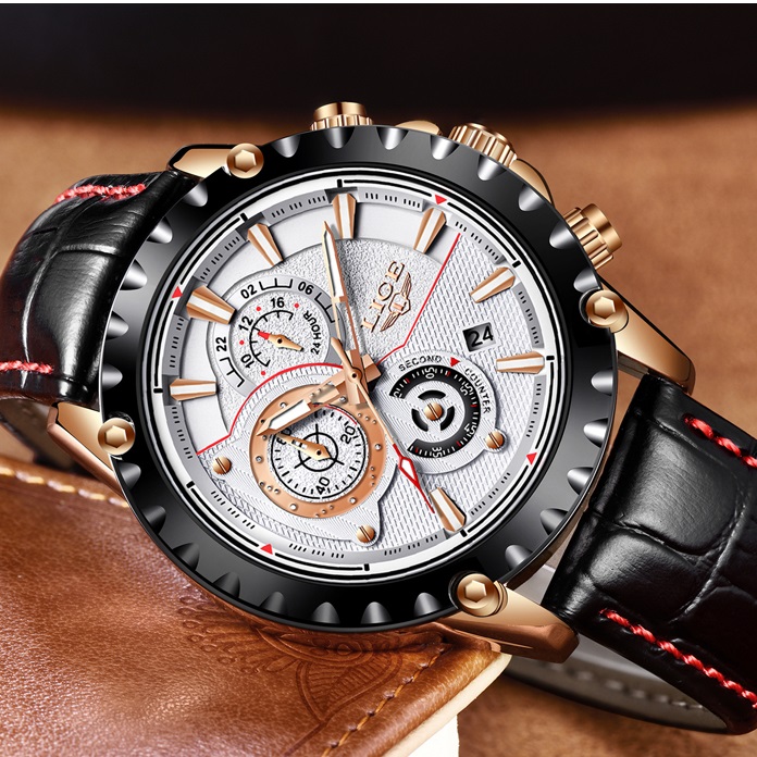 Orologio LIGE LU-4062 - Nero / Blu