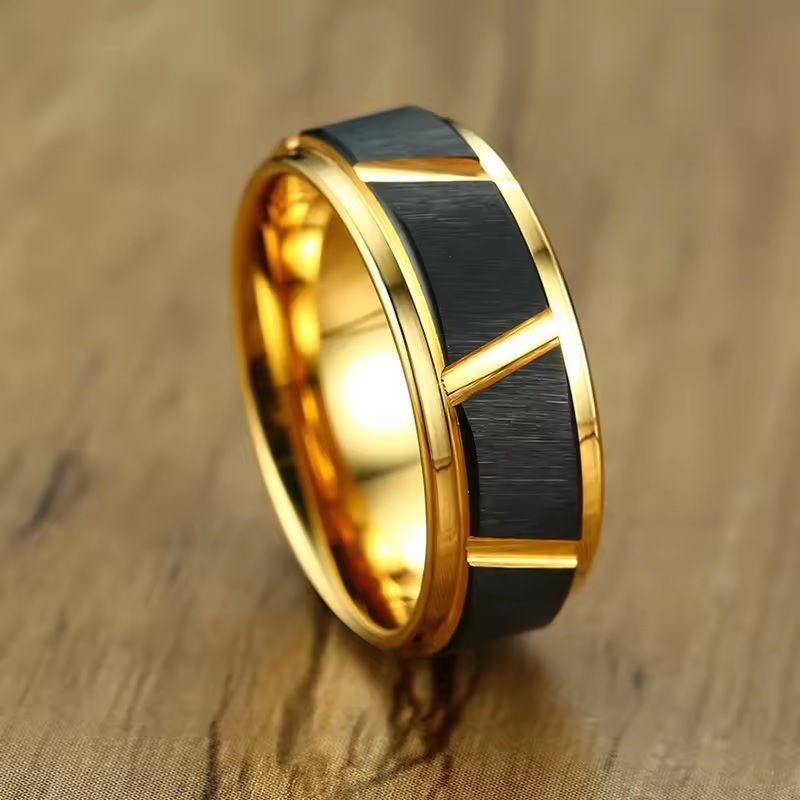 Anello ME-31995 - Oro / Nero / 65mm