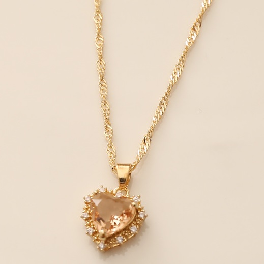 Collana ME-20744 - Oro / Rosa Chiaro