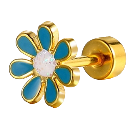 Orecchino Flower - Oro / Giallo