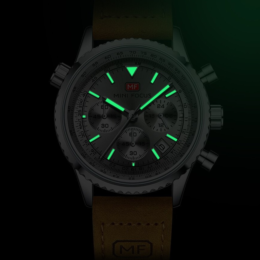 Orologio Mini Focus OT-23892 - Marrone / Argento / Verde