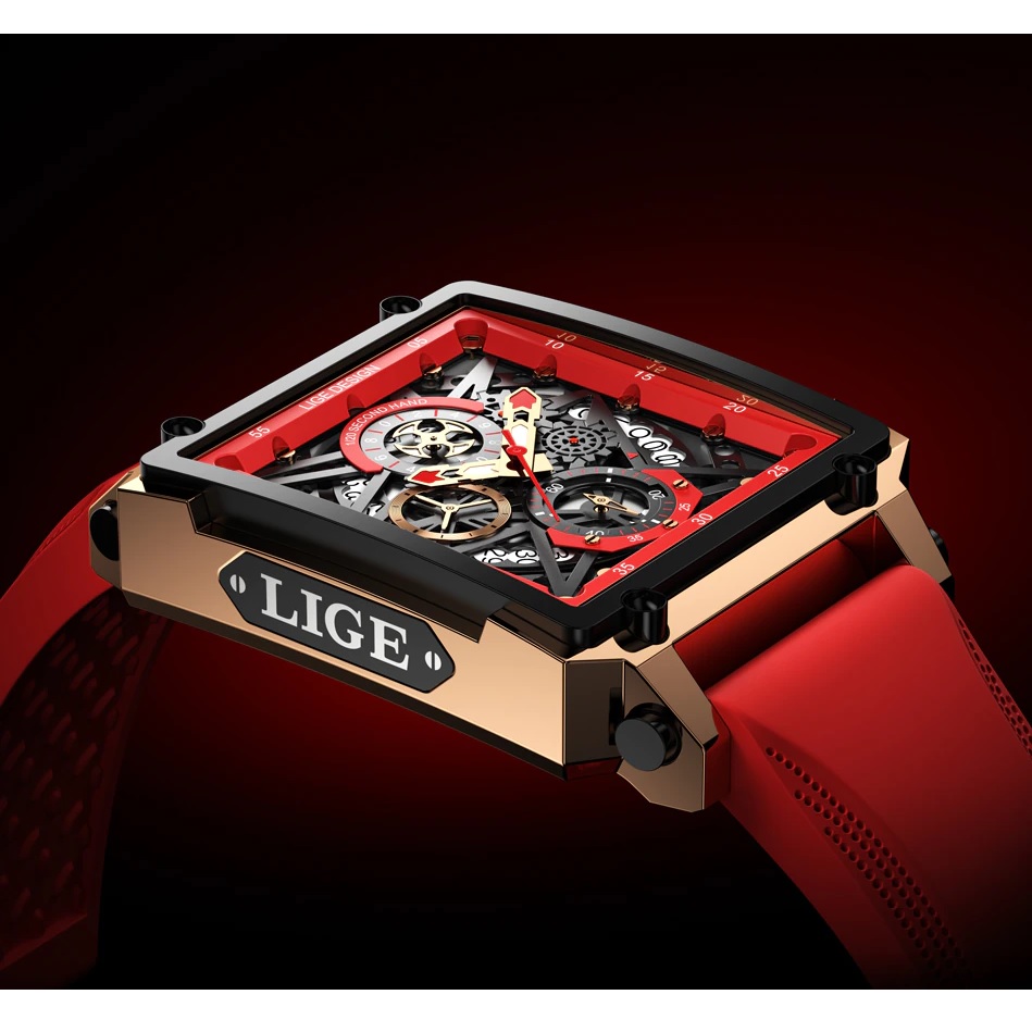 Orologio LIGE PE-35193 - Nero / Argento