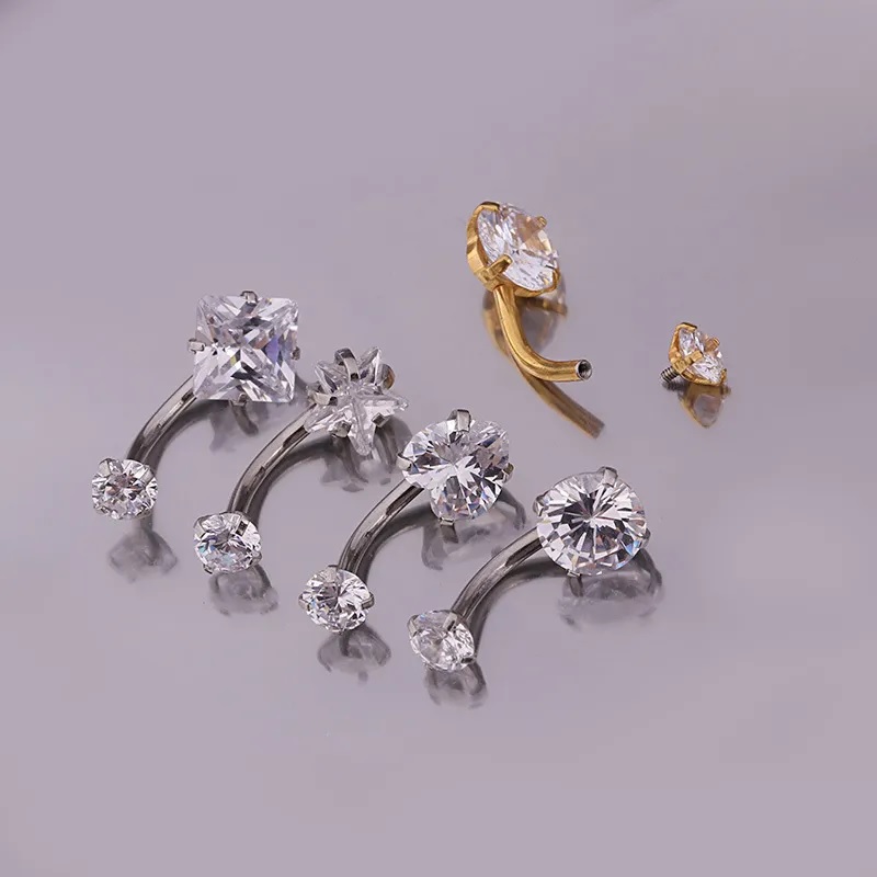 Orecchino Piercing LI-23613 - Argento / Stella