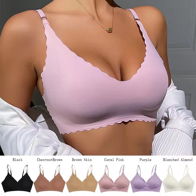 Reggiseno senza cuciture EL-30855 - Viola / L