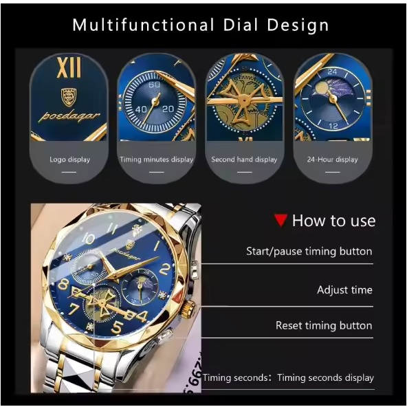 Orologio POEDAGAR - Blu