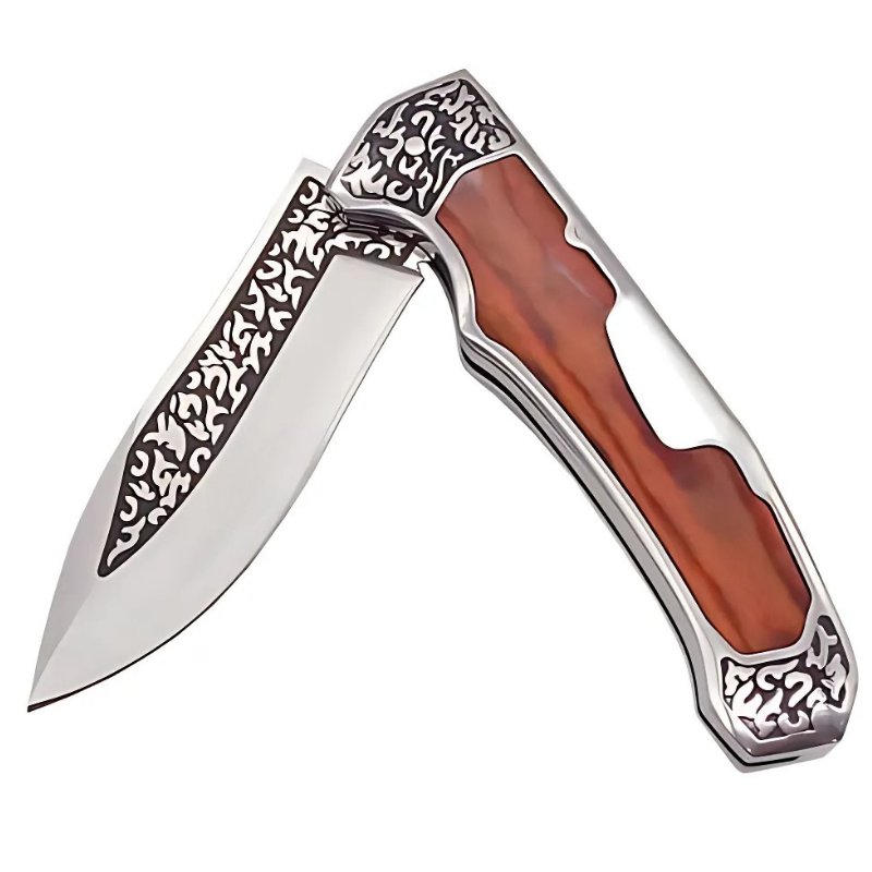 Coltello pieghevole da esterno A3154 - Marrone / Nero
