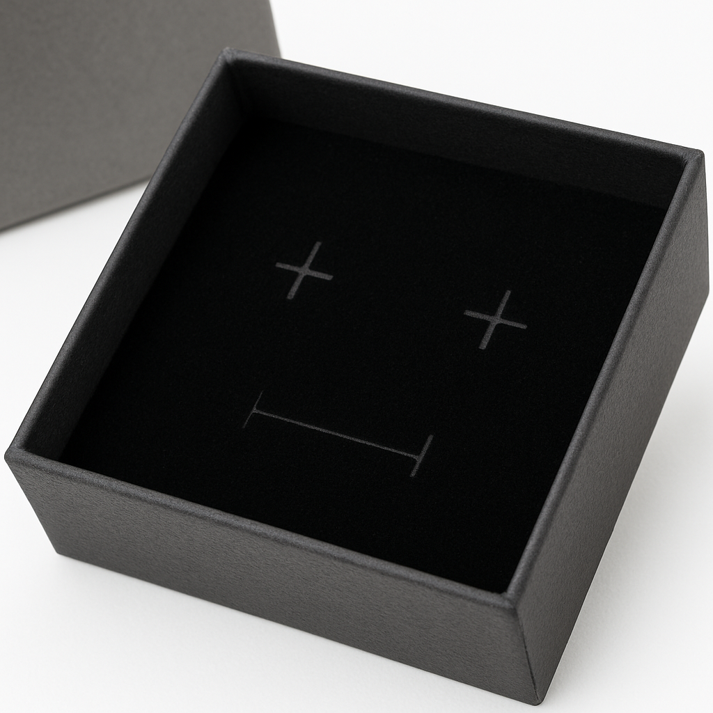 Scatola regalo - Grigia / 5x5cm